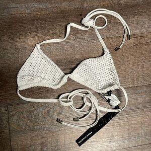 NWT B sharp collection bling rhinestone bikini top